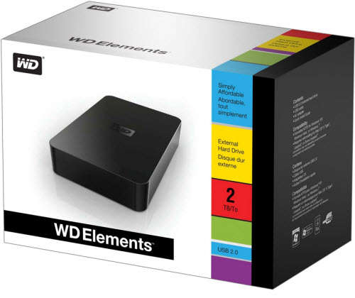 WD Elements 2 TB external hard drive