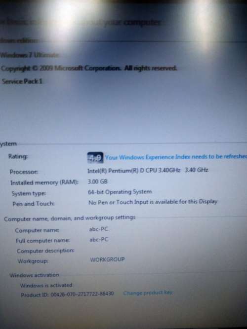 Complete Desktop Pc With Monitor