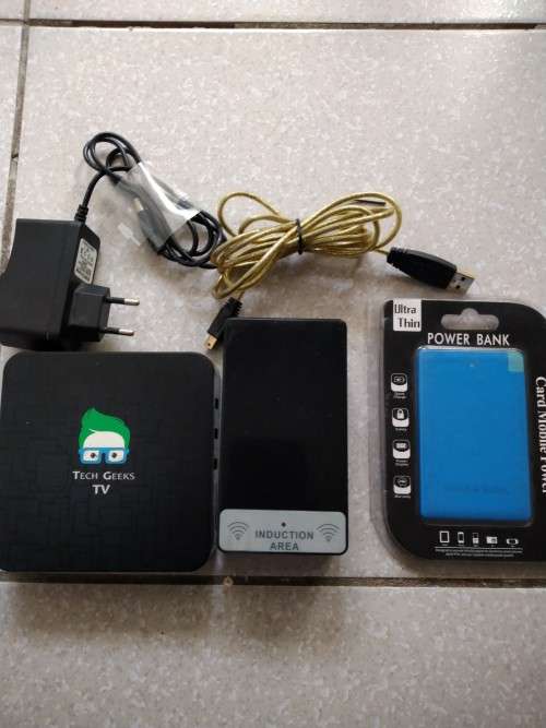 3 For Price Of 1(Sealed Thin mobile powerbank. Mobile Induction Speaker, Android TV Box)