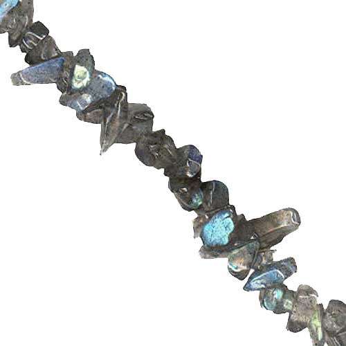 Natural LABRADORITE chip beads, 40cm strand