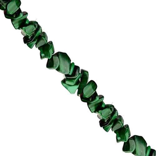 Natural MALACHITE chip beads 4-6mm, 40cm strand