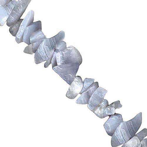 Natural BLUE LACE AGATE chip beads 4-6mm, 40cm strand