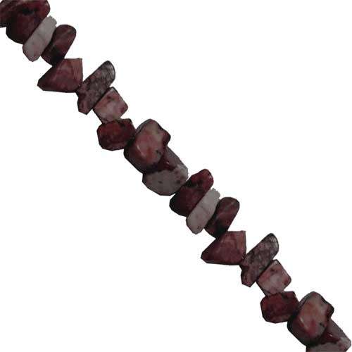 Natural VARIEGATED JASPER chip bead 4-6mm, 40cm strand