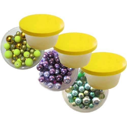 BEAD SOUP Set of 2x Tub 'o Beads av.500pcs (250pcs/tub) range of colours