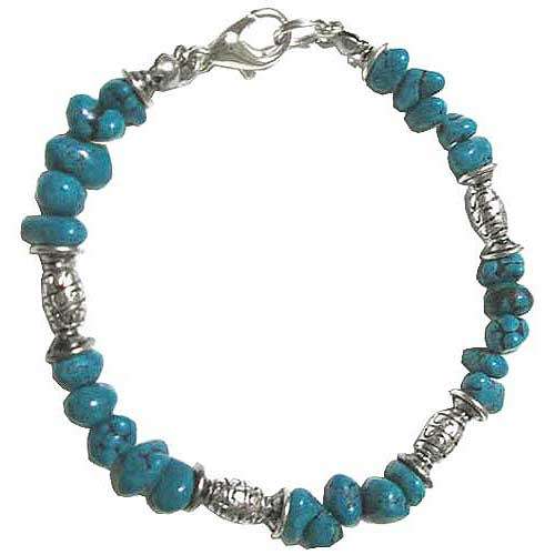 DIY AQUAMARINE Gemstone Chip Bead Bracelet Set