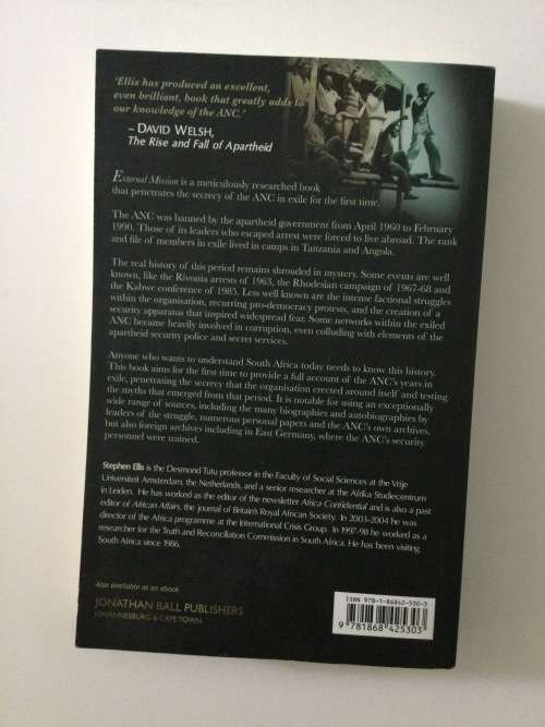 External Mission, The ANC in Exile, Stephen Ellis, 2012