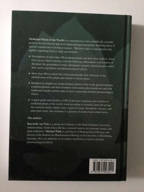 Medicinal Plants of the World, Ben-Erik Van Wyk and Michael Wink, 2004