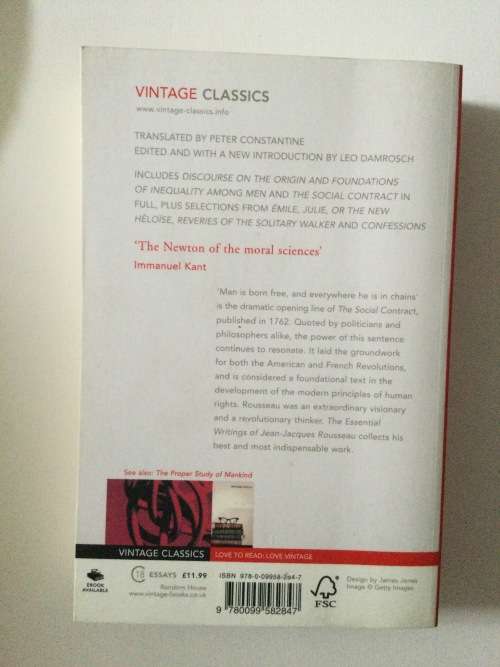 The Essential Writings of Jean-Jacques Rousseau, 2013