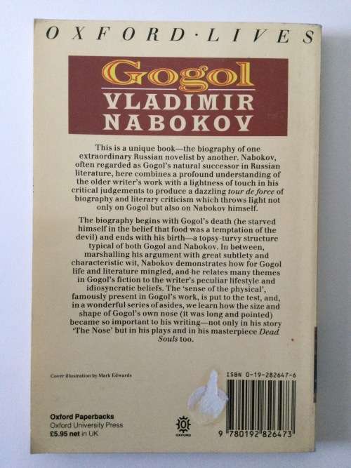 Gogol, V Nabokov, 1989