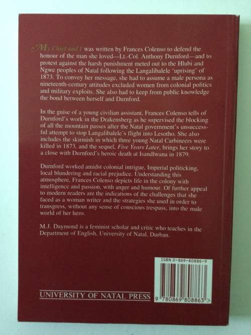 My Chief And I, Atherton Wylde (Frances Colenso), Ed MJ Daymond, 1994