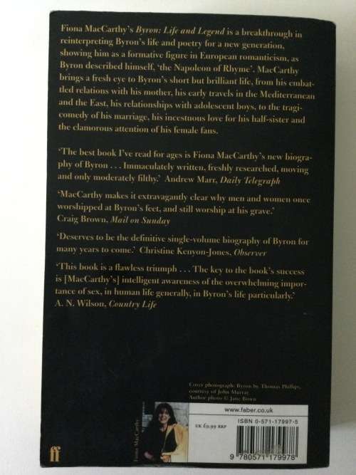 Byron, Life and Legend, Fiona MacCarthy, 2003