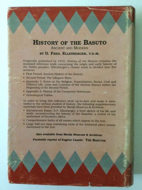 History of the Basuto, Ancient and Modern, D Fred. Ellenberger VDM, 1992