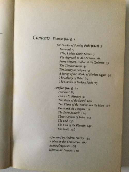 Fictions, Jorge Luis Borges, 2000