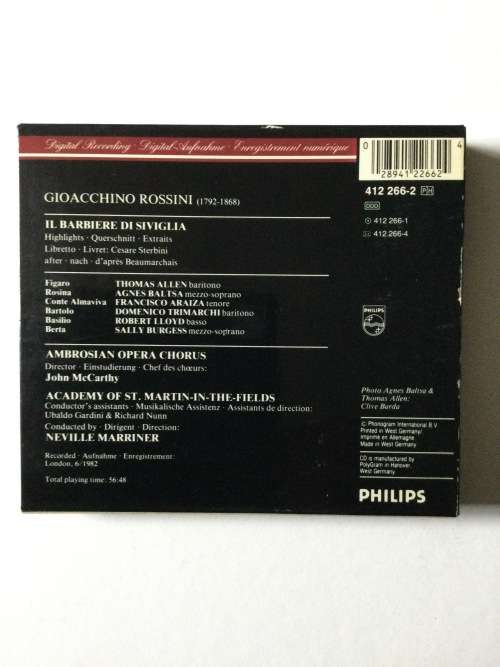 il Barbiere di Siviglia (The barber of Seville), Rossini