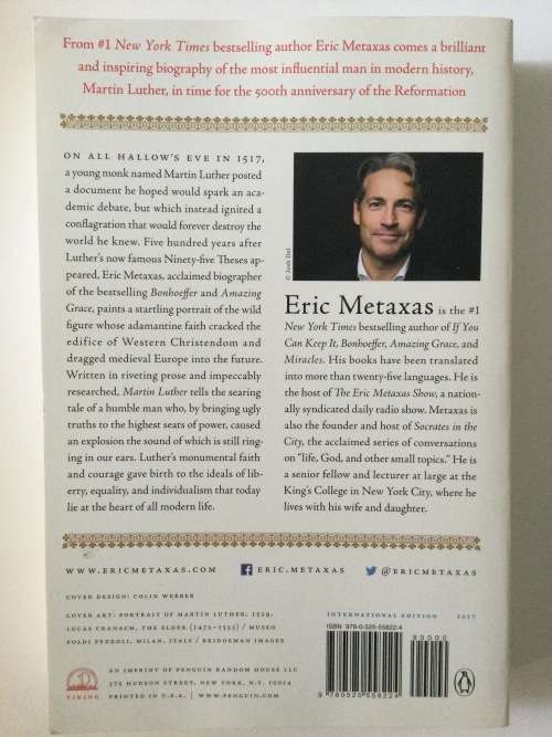 Martin Luther, Eric Metaxas, 2015