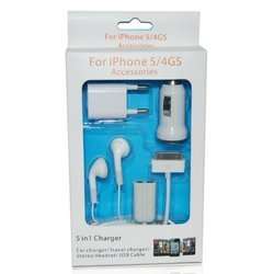 5 in 1 Charger Kit for Iphone 4 and 4S