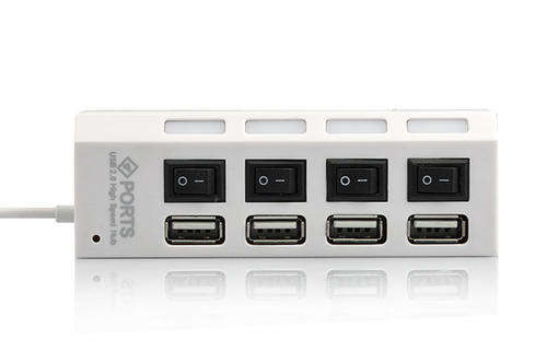 Energy Saving 4 Ports USB 2.0 Super Hub