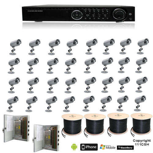 Complete 32 Channel CCTV System with Day / Night Cameras