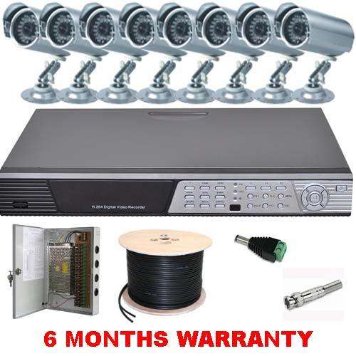 Complete 8 Channel CCTV System with Day / Night Cameras & 6 Months Warranty