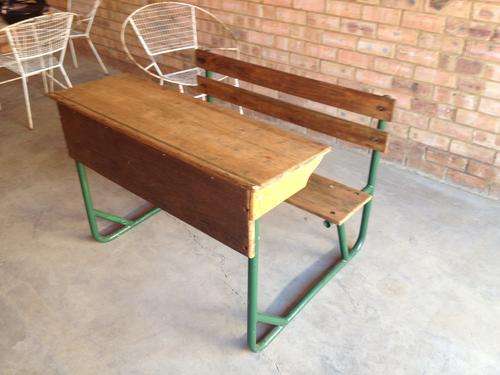Old Double School Bench (Collection Only)