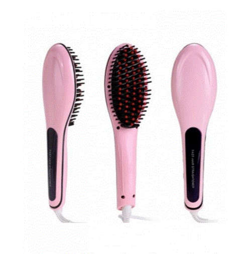 Electric Hair Brush Straightener