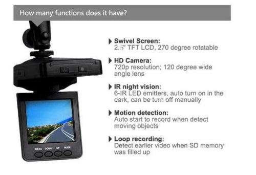 Car DVR Vehicle Camera Clear 2.5" Full HD 1080P Video Recorder Dash Cam