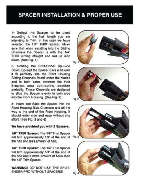 Cordless Split End and Damaged Hair Trimmer  - Blue