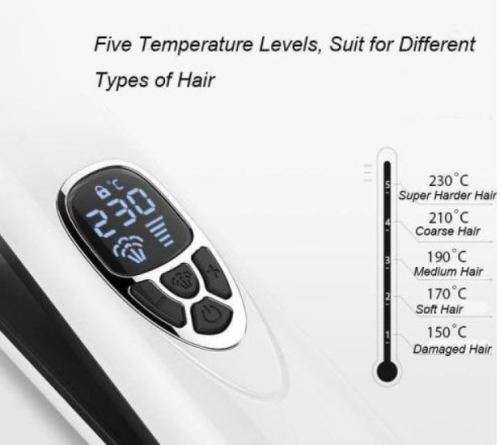 Steam Hair Brush Straightener