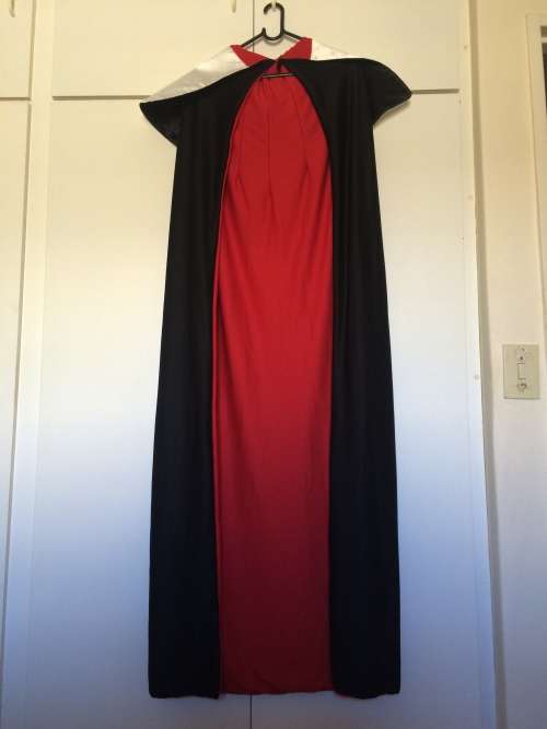 Full length Dracula Cape with Stand up Collar