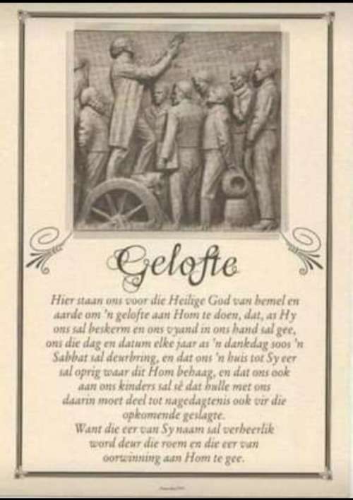 Historical Afrikaaner memorabilia.