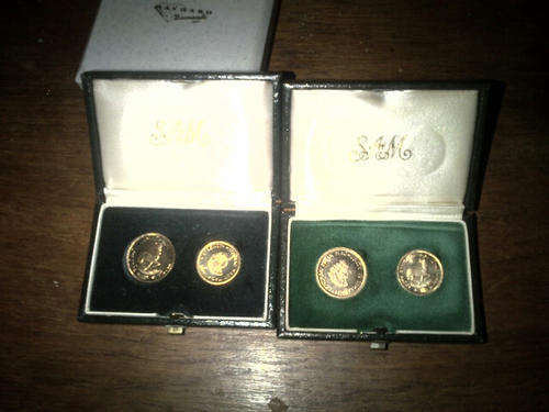 1978 twin set R1 and R2 gold - uncirculated