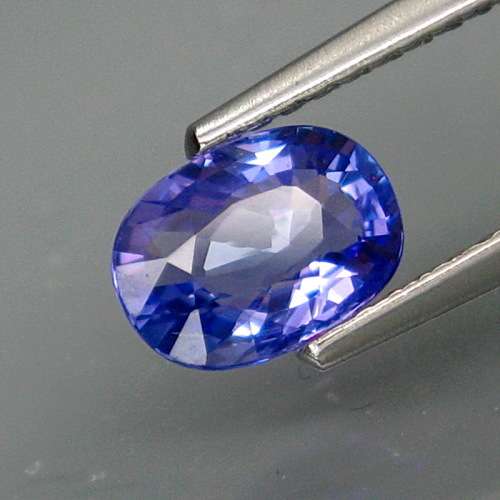 1.04Ct.Ravishing Color! Natural Purplish Blue Oval Tanzanite Full Fire&Eye Clean