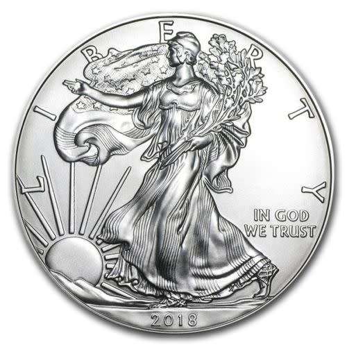2018-1-oz-Silver-American-Eagle-BU ***BUY ALL 20 and receive them in FREE TUBE***