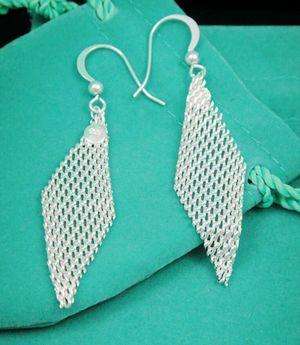 925 Sterling Silver Mesh Earrings