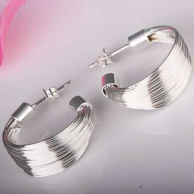 2013 NEW Top quality solid silve Earring+gift box