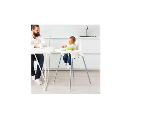 HIGH FEEDING CHAIR WITH TRAY AND BELT