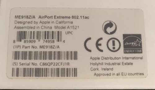 Apple AirPort Extreme/ ME918Z/A