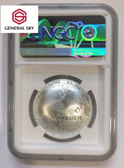 2019 AUSTRIA 50TH ANNIVERSARY OF THE MOON LANDING .925 SILVER PROOF COIN GLOW IN THE DARK