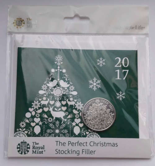 2017 Christmas Tree £5 Five Pounds Brilliant Uncirculated Coin Pack
