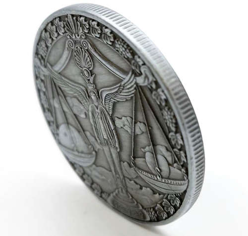 2019 Constellation Relief Commemorative Libra Bronze Plated Token Coin