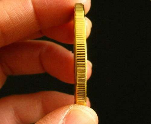 American Eagle Five Army Badge Gold Plated Coin Token