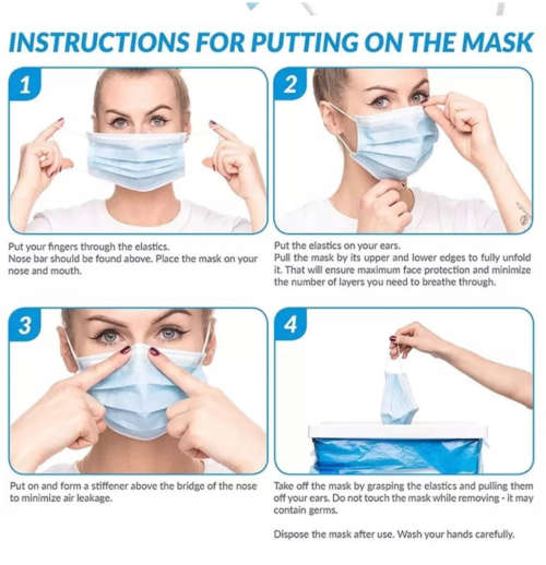 Disposable Medical Mask 3Ply Pack Of 10