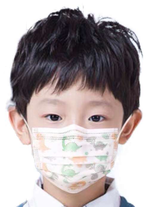 Disposable Protective Mask For Children 3Ply Melt-Blown Non-Woven 10Pieces In Packet