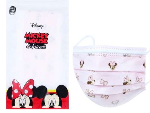 Face Mask - Disposable Protective for Children - Minnie (10 Pack)