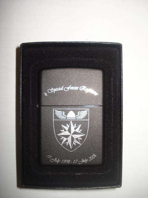 4 Special Forces Regiment 30 Year Commemorative Zippo Lighter. No 29 of 30 Limited Edition