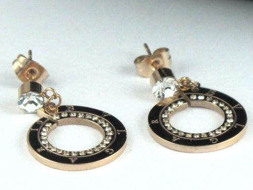 ***R899*** 14K Gold Plated [ Bvlgari Earings ] Look Speaks when Words Can't [ LustforLooks ]