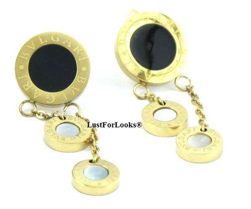 BVLGARI  ( Gold PLATED EARINGS ) Look Speaks When Word's Can't [ Only from LustForLooks ]