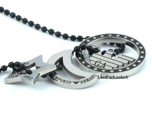 Money Back Guarantee [  Emporio Armani Unisex Necklace ]  [ Gorgio Armani ] [ Best Selling ]