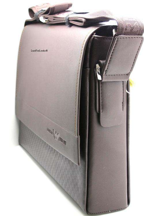 ***R3999*** Genuine Leather # GIORGIO ARMANI # Handbag # Bag # 100% Authentic # Made in Italy