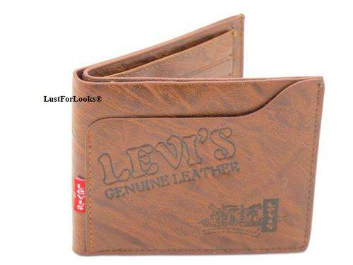 *** Genuine Leather *** Levis ( UniSex ) *** Brown  Color *** Wallet *** Limited Edition ***
